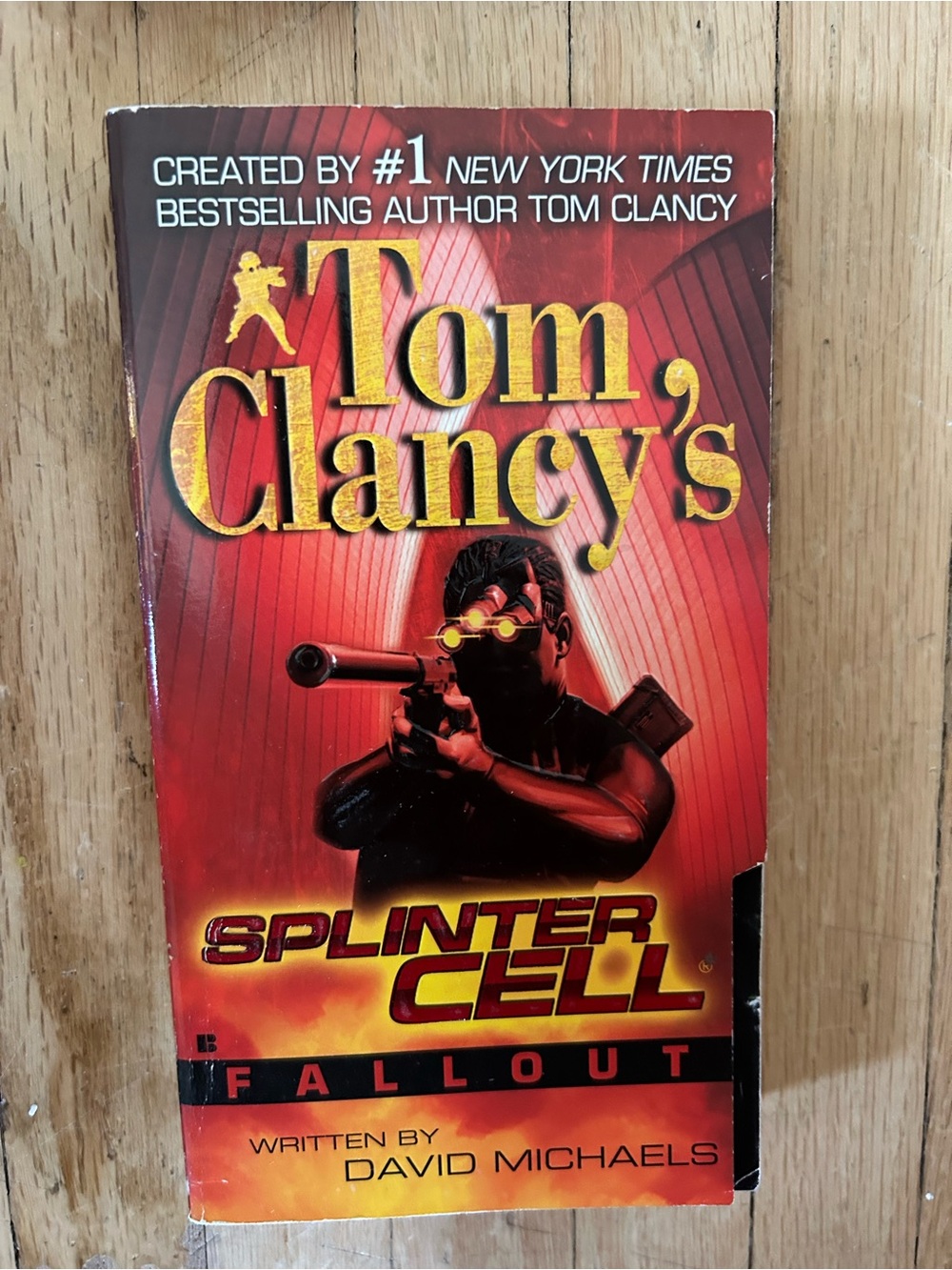 Tom Clancy Splinter Cell Fallout — Men's Book Cover Design (Red)